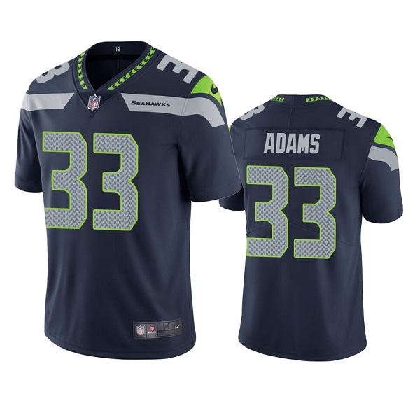 Men's Seattle Seahawks #33 Jamal Adams Navy Vapor Untouchable Limited Stitched Jersey